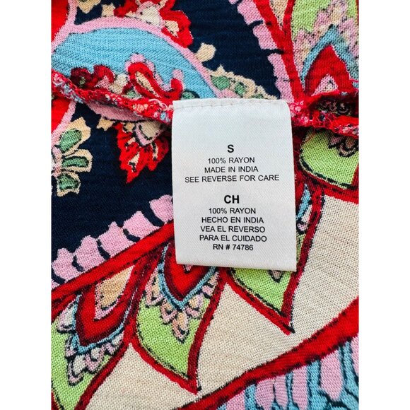 Altard State Paisley Boho Retro Hippie Duster Kimono Cardigan Multicolor Casual - Picture 5 of 8